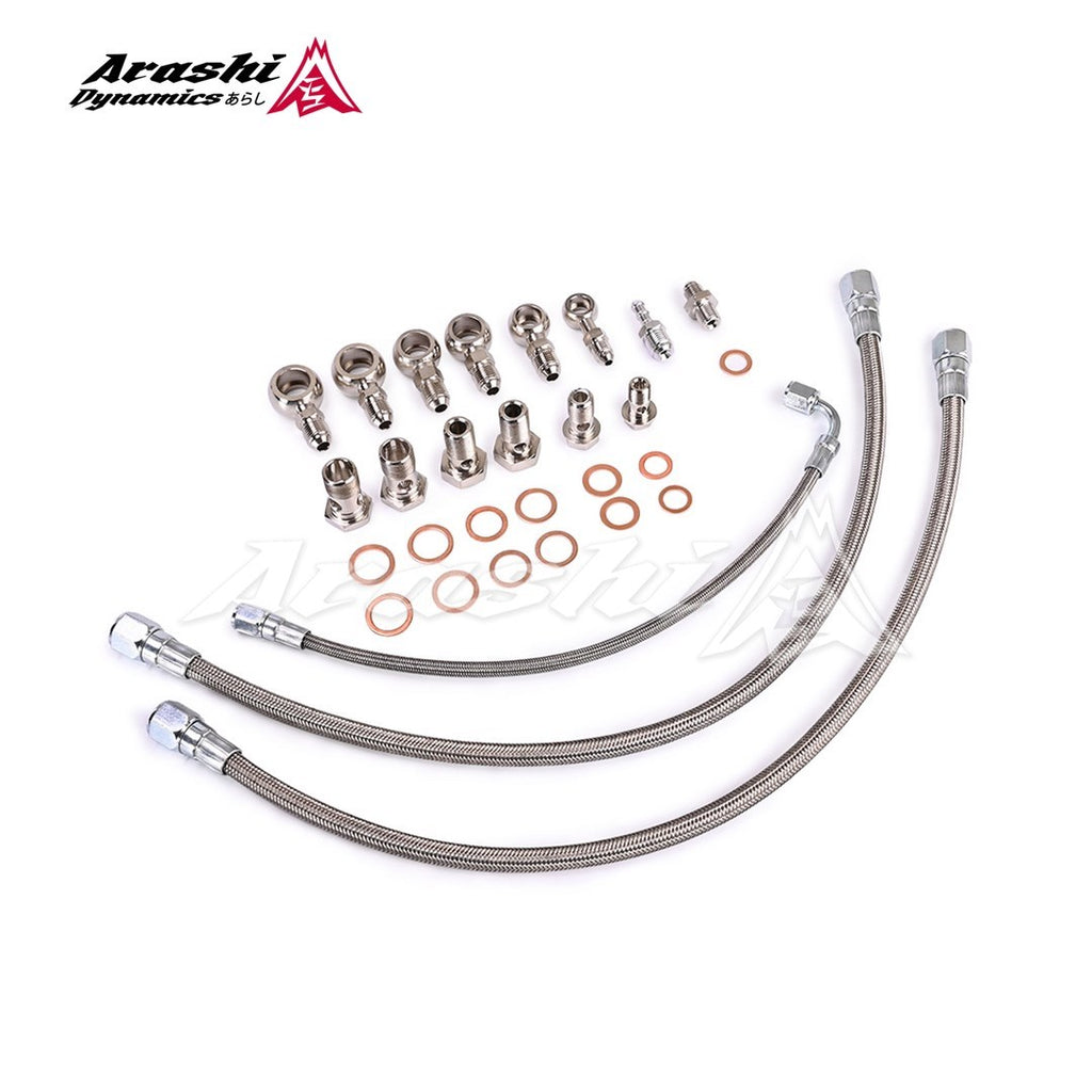 NISSAN RB20DET RB25DET RB30 Skyline GTIR with Factory T3 Turbo Oil Water Line Kit