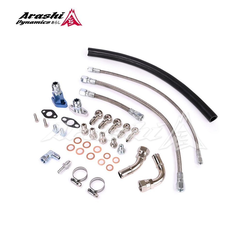 AUDI TT S3 1.8T K04-020 K04-022 K04-023 Turbo Oil Water Line Kit w/ Oil Return
