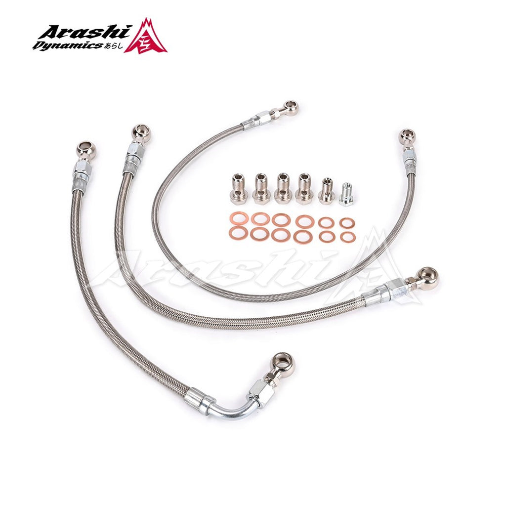 SAAB 9-3 B204 with Garrett TB25 TB2569 Turbo Oil Water Line Kit