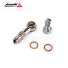 Banjo Bolt Kit 4AN to M10x1.25mm For Mitsubishi TD04 Oil-Cooled Turbo w/ 1.5mm Restrictor