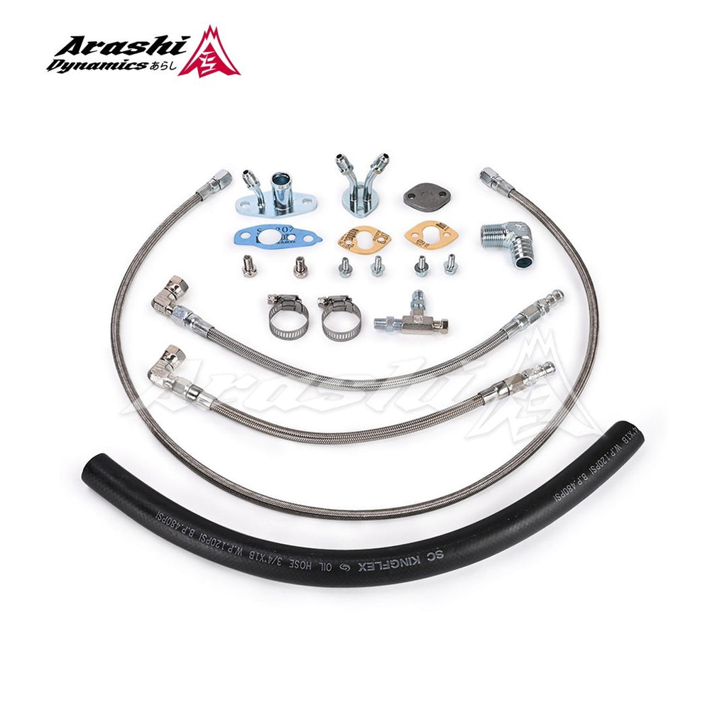 TOYOTA Land Cruiser 3L 5L 2.8L 3.0L 1HZ 4.2L w/ CT20 CT26 Turbo Oil Water Line Kit