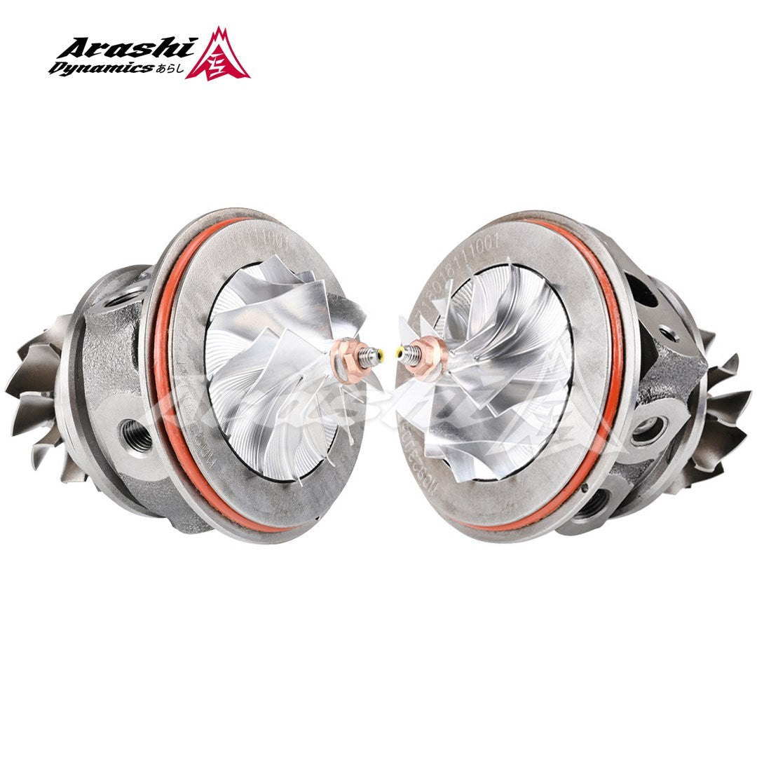 VIV TD04-19T V4 Turbo Cargador Para 135i 535i Z4 (y 335i RHD) 3.0L Con Colector Inoxidable N54 Y Carcasa (135i/535i 19T V4 6 6 Cuchillas