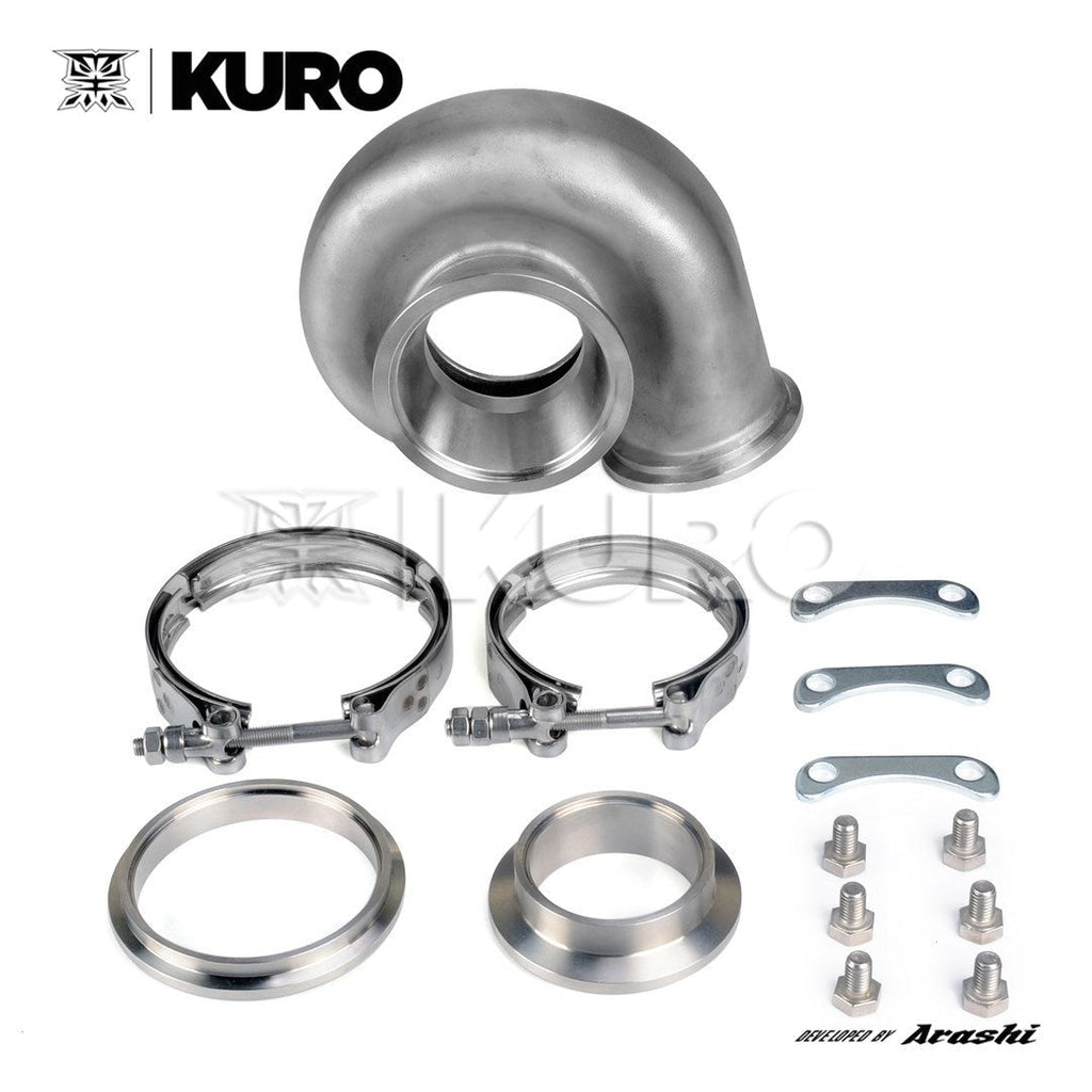 KURO GTX3584RS GT3584 V-band 0.82 A/R Turbo Turbine Housing Stainless