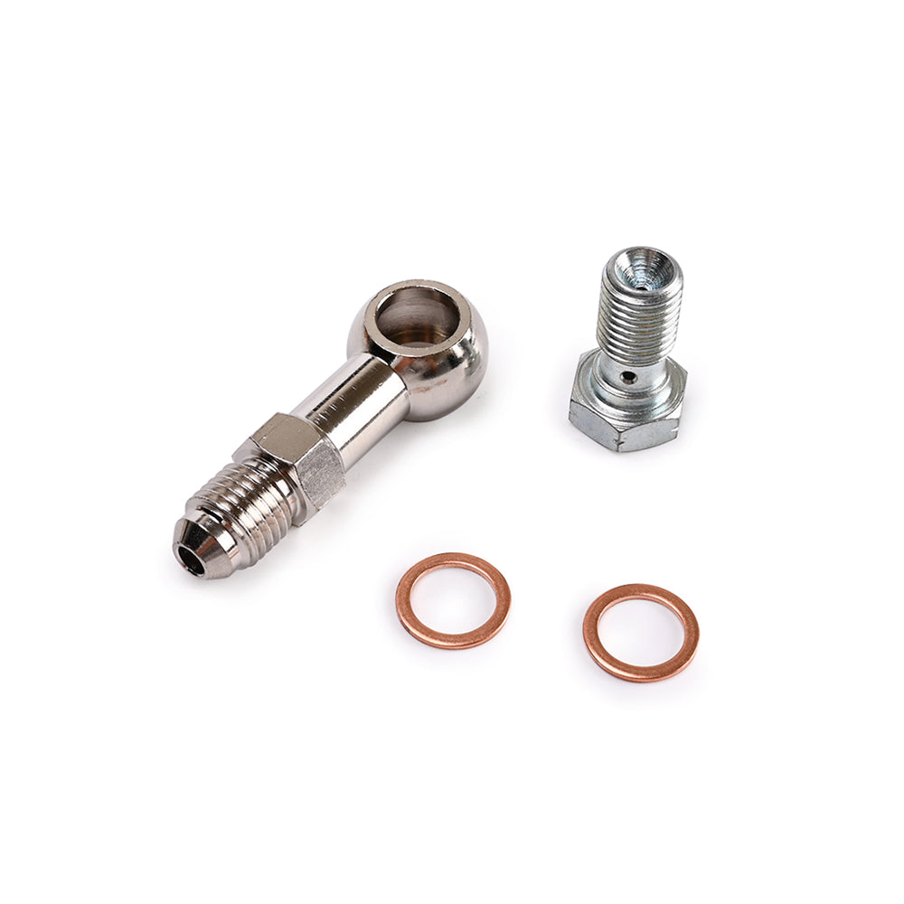 Banjo Bolt Kit 4AN to M10x1.25mm For Mitsubishi TD04 Oil-Cooled Turbo ...