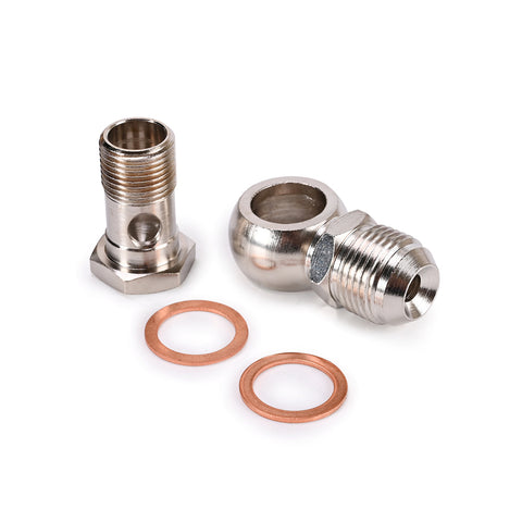 Turbo Water Banjo Bolt Pipe Kit M18x1.5mm to 10AN Oil Cooler