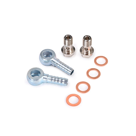 Water Kit M12x1.25mm to 8mm / 5/16" Barb For IHI RHF4 RHF5 / Mitsubishi TD02 TD03 TD04 Turbo
