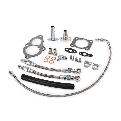 Mitsubishi 4G63T DSM 2G EVO 1-3 Galant VR-4 For Garrett T25 T28 Oil Water Line Kit