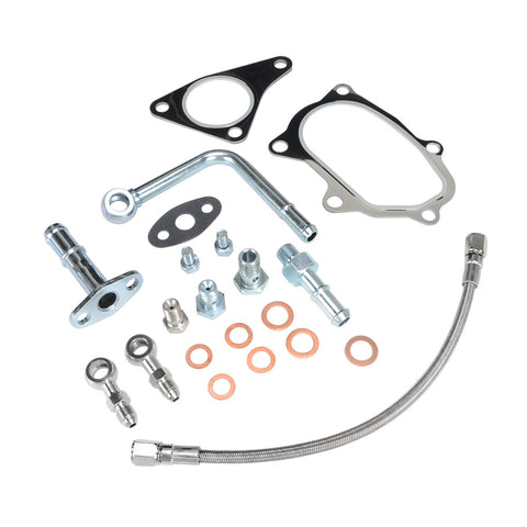 SUBARU Impreza WRX Garrett GT25 GT28 Ball Bearing Turbo Water Oil Line Kit