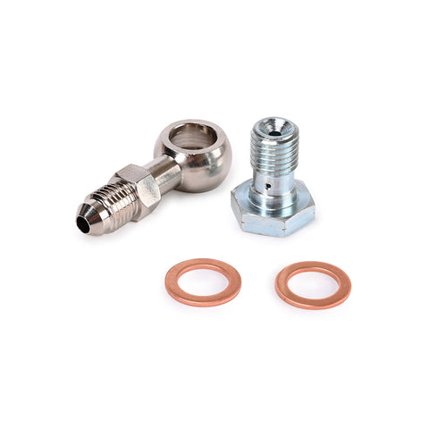 Banjo Bolt Kit 4AN to M12x1.5mm For VOLVO S70 TD04L TD04HL Turbo w/ 1.2mm Restrictor