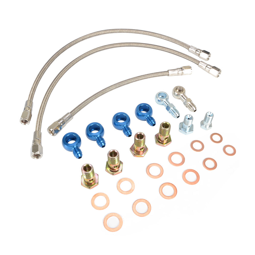 NISSAN 200SX Silvia  SR20DET S14 S15 Bottom Mount Turbo Oil Water Line Kit