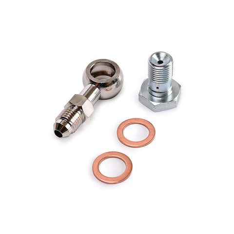 Banjo Bolt Kit 4AN to M12x1.25mm For NISSAN Factory RB25DET Turbo w/ 1.0mm Restrictor